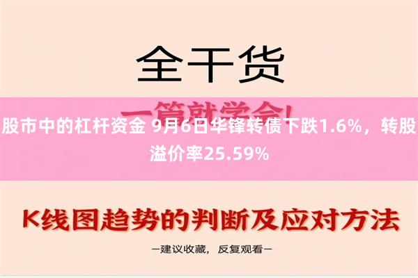 股市中的杠杆资金 9月6日华锋转债下跌1.6%，转股溢价率25.59%