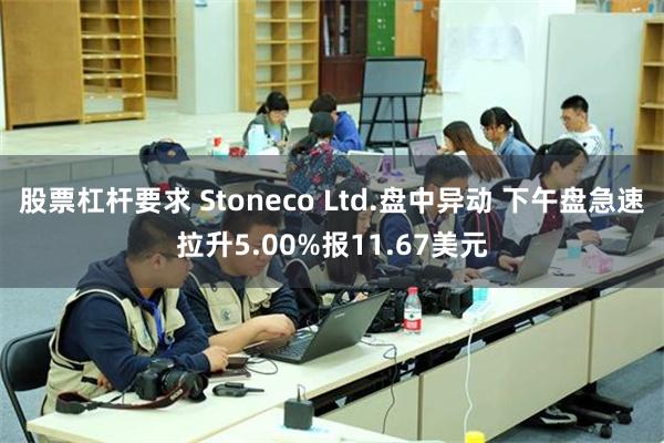 股票杠杆要求 Stoneco Ltd.盘中异动 下午盘急速拉升5.00%报11.67美元