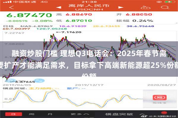 融资炒股门槛 理想Q3电话会：2025年春节需要扩产才能满足需求，目标拿下高端新能源超25%份额