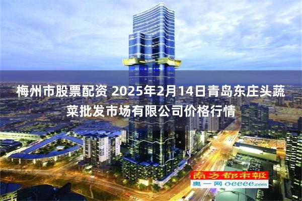 梅州市股票配资 2025年2月14日青岛东庄头蔬菜批发市场有限公司价格行情